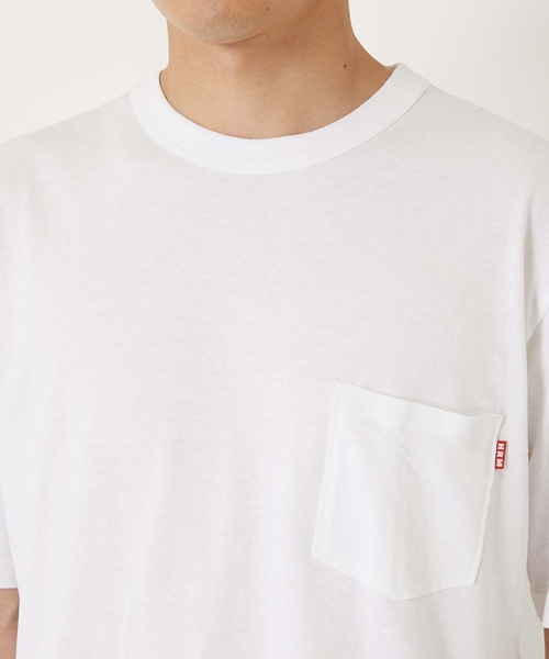 HOLLYWOOD RANCH MARKET(ハリウッドランチマーケット)の「Hanes x HRM エクスクルーシブ 2パック Tシャツ(Tシャツ/カットソー・メンズ・ホワイト・SMALL/LARGE/X-LARGE/XX-LARGE/XXX-LARGE/MEDIUM)」の5枚目の写真