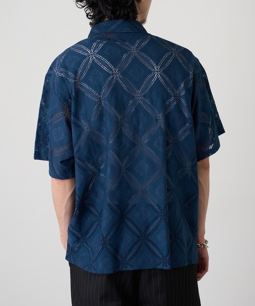 HAUS(ハウス)の「【HAUS】透かし柄HSシャツ 515046 WINS(シャツ/ブラウス・メンズ・ネイビー/ブラック/オフホワイト・M/L)」の20枚目の写真
