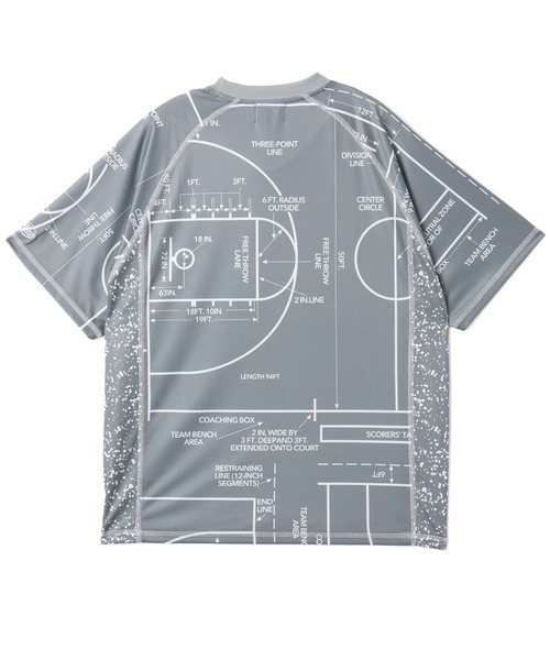 TOKYO 23(トウキョウニジュウサン)の「TOKYO 23 Court Map Print T-shirt / トウキョウ 23 コート マップ プリント Tシャツ(Tシャツ/カットソー・メンズ・グレー/ブラック・M/L/XL/XXL)」の4枚目の写真