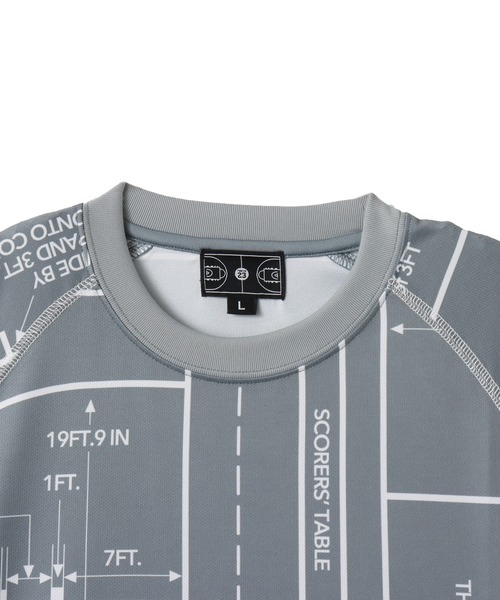 TOKYO 23(トウキョウニジュウサン)の「TOKYO 23 Court Map Print T-shirt / トウキョウ 23 コート マップ プリント Tシャツ(Tシャツ/カットソー・メンズ・グレー/ブラック・M/L/XL/XXL)」の5枚目の写真