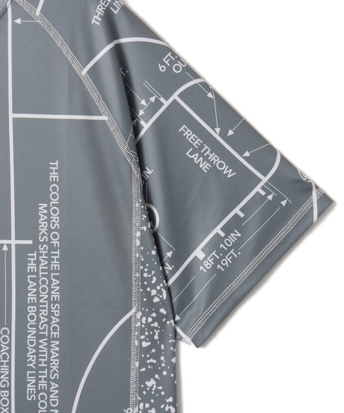 TOKYO 23(トウキョウニジュウサン)の「TOKYO 23 Court Map Print T-shirt / トウキョウ 23 コート マップ プリント Tシャツ(Tシャツ/カットソー・メンズ・グレー/ブラック・M/L/XL/XXL)」の6枚目の写真