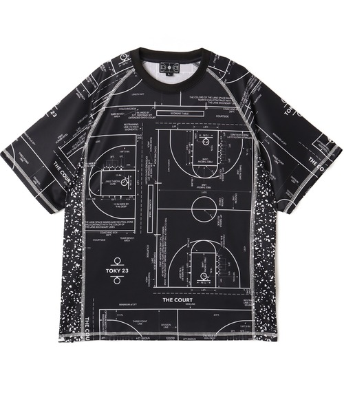 TOKYO 23(トウキョウニジュウサン)の「TOKYO 23 Court Map Print T-shirt / トウキョウ 23 コート マップ プリント Tシャツ(Tシャツ/カットソー・メンズ・グレー/ブラック・M/L/XL/XXL)」の8枚目の写真