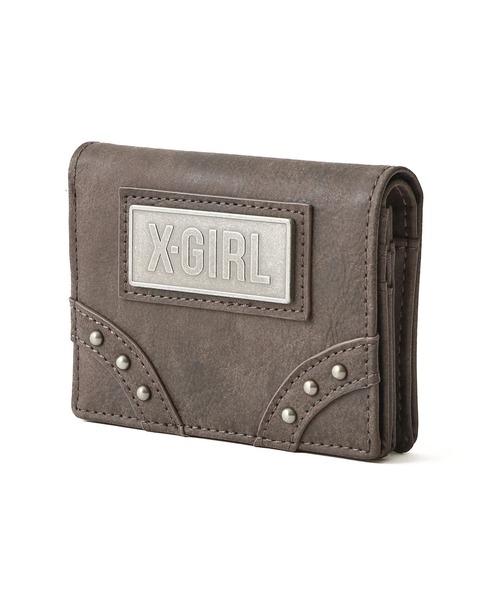 カール X-girl 最大46%☆10/22限定 エックスガール 財布 OVAL LOGO COIN