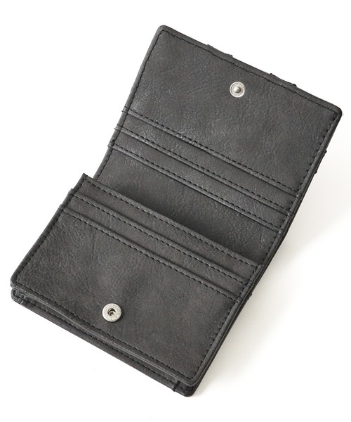 X-girl(エックスガール)の「METAL LABEL FAUX LEATHER MINI WALLET(財布・レディース・ブラック/ブラウン・ONE SIZE)」の7枚目の写真