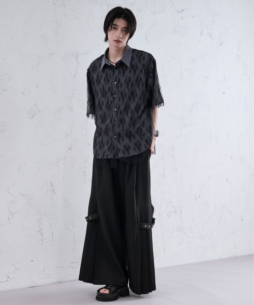 Ellno Loset(エルノロゼット)の「アソートレイヤードシャツ(シャツ/ブラウス・メンズ・ブルー系その他/ブラック・LARGE/SMALL/MEDIUM)」の13枚目の写真