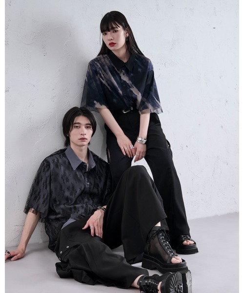 Ellno Loset(エルノロゼット)の「アソートレイヤードシャツ(シャツ/ブラウス・メンズ・ブルー系その他/ブラック・LARGE/SMALL/MEDIUM)」の16枚目の写真