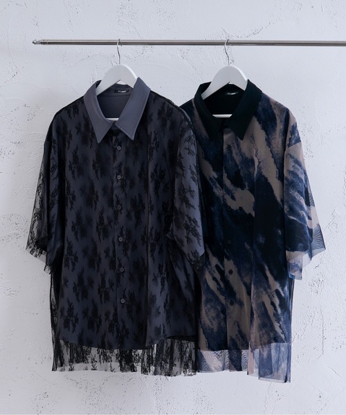 Ellno Loset(エルノロゼット)の「アソートレイヤードシャツ(シャツ/ブラウス・メンズ・ブルー系その他/ブラック・LARGE/SMALL/MEDIUM)」の21枚目の写真
