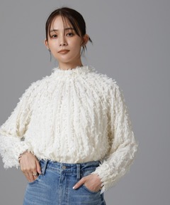 セール】【HAKUJI/ハクジ】Hand-knitted LS sweater（ニット
