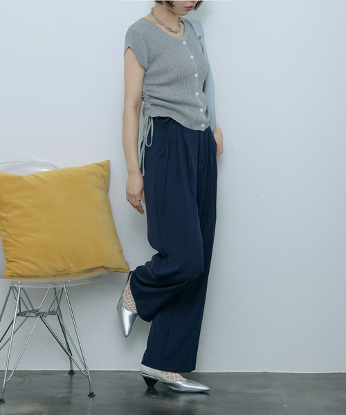 SOSHIOTSUKI 23aw ギャザーネックカットソー　44 ハート開きギャザースリーブカットソー – pium