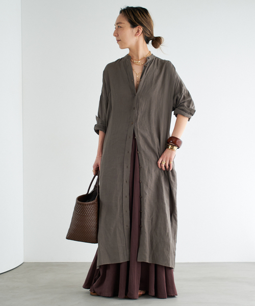 Linen ワンピース（ワンピース）｜Deuxieme Classe