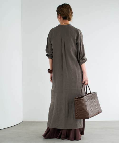DEUXIEME CLASSE - 【美品】Deuxieme Classe  Liry  Linen V2点セット Deuxieme Classeリネンロングコートコーデ（sold out