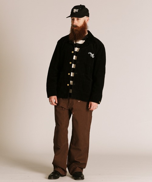 schott（ショット）の「Schott/ショット/COUDUROY STUFF JKT/コーデュロイ スタッフジャケット（ブルゾン・メンズ・ブラック/ベージュ・2XL/XL/L/M）」の11枚目の写真