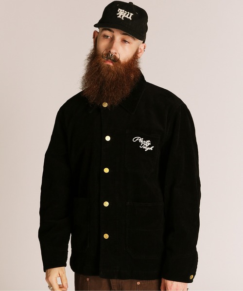Schott ブラック コーデュロイ サロペット Schott/ショット/COUDUROY STUFF JKT/コーデュロイ スタッフジャケット