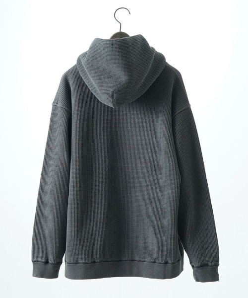 EGO TRIPPING(エゴトリッピング)の「mpa3846-WAFLEX ジップパーカー(パーカー・メンズ・スミクロ/ブラウン/オリーブ系・46/48)」の4枚目の写真