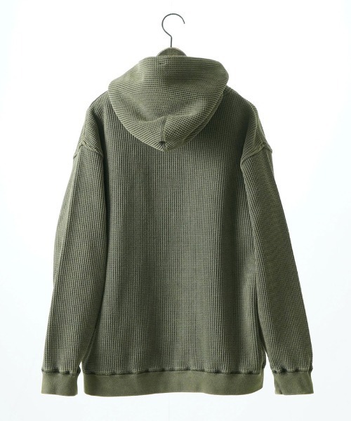 EGO TRIPPING(エゴトリッピング)の「mpa3846-WAFLEX ジップパーカー(パーカー・メンズ・スミクロ/ブラウン/オリーブ系・46/48)」の5枚目の写真