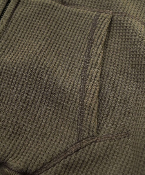 EGO TRIPPING(エゴトリッピング)の「mpa3846-WAFLEX ジップパーカー(パーカー・メンズ・スミクロ/ブラウン/オリーブ系・46/48)」の10枚目の写真