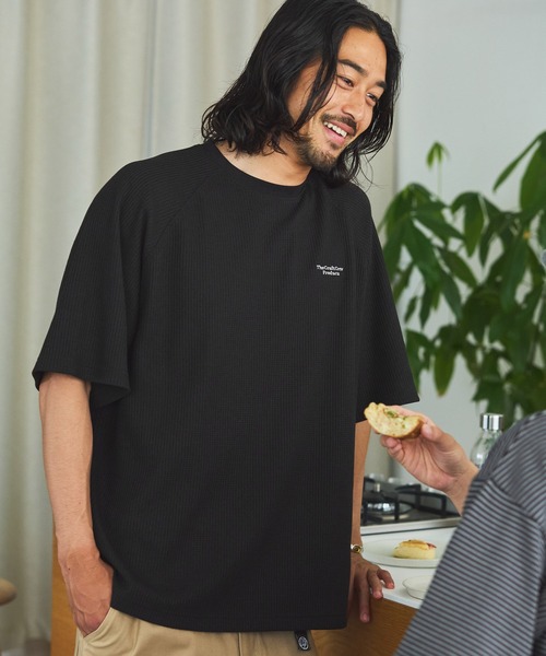 【DEUS】LOOSE FIT CREW★ゆったりとしたラグランスリーブクルー 5.6オンス ラグラン 配色 ボックスシルエット ロングスリーブ T