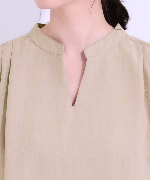 SHOO・LA・RUE（シューラルー）の「【洗える】楽に体型カバー叶う チュニックワンピース（チュニック・レディース・ベージュ系2/ブルー系7/ネイビー系2・04/03/02/01）」の19枚目の写真