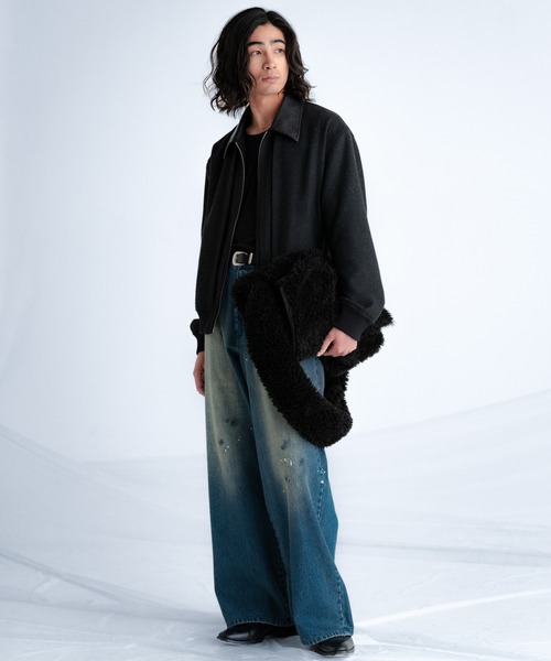 SINSS(シンス)の「Fur shoulder bag / ファーショルダーバッグ(ショルダーバッグ・メンズ・ブラック・FREE)」の8枚目の写真