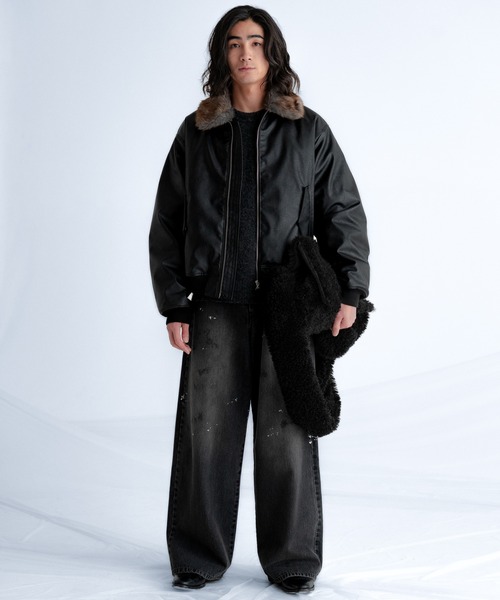 SINSS(シンス)の「Fur shoulder bag / ファーショルダーバッグ(ショルダーバッグ・メンズ・ブラック・FREE)」の11枚目の写真