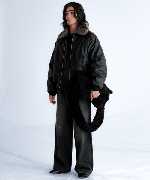 SINSS(シンス)の「Fur shoulder bag / ファーショルダーバッグ(ショルダーバッグ・メンズ・ブラック・FREE)」の12枚目の写真