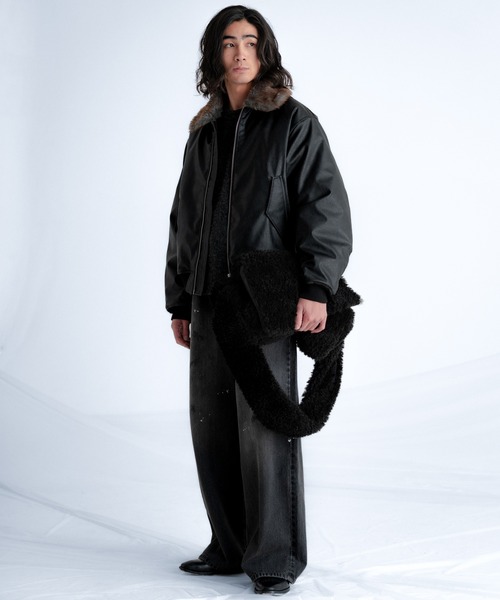 SINSS(シンス)の「Fur shoulder bag / ファーショルダーバッグ(ショルダーバッグ・メンズ・ブラック・FREE)」の13枚目の写真