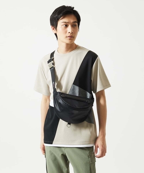 MK MICHEL KLEIN HOMME （エムケーミッシェルクランオム）の「【接触冷感】COOLタッチブロックTシャツ（Tシャツ/カットソー・メンズ・ホワイト/ブラック/アイボリー・46/48）」の4枚目の写真