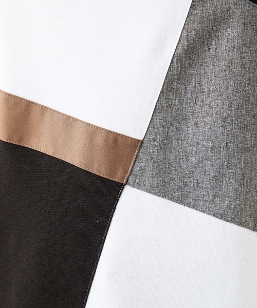 MK MICHEL KLEIN HOMME （エムケーミッシェルクランオム）の「【接触冷感】COOLタッチブロックTシャツ（Tシャツ/カットソー・メンズ・ホワイト/ブラック/アイボリー・46/48）」の9枚目の写真