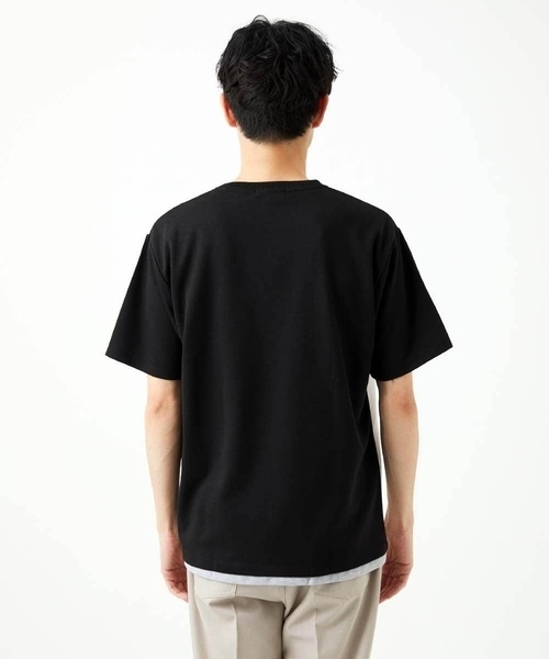MK MICHEL KLEIN HOMME （エムケーミッシェルクランオム）の「【接触冷感】COOLタッチブロックTシャツ（Tシャツ/カットソー・メンズ・ホワイト/ブラック/アイボリー・46/48）」の14枚目の写真