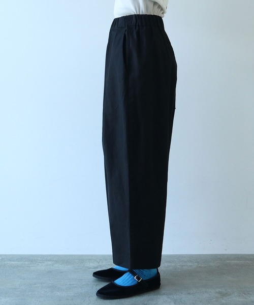 セール】ハイツイストコットン プロダクトダイゴムタックパンツ