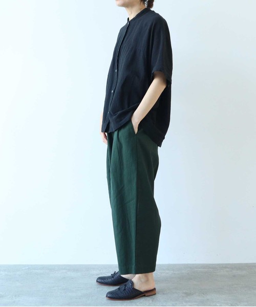 セール】ハイツイストコットン プロダクトダイゴムタックパンツ