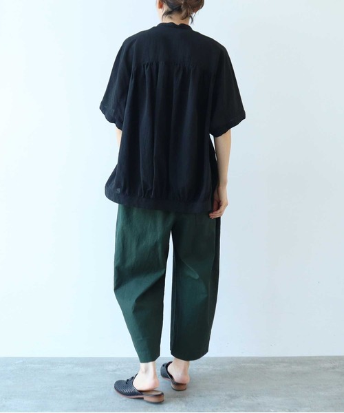 セール】ハイツイストコットン プロダクトダイゴムタックパンツ