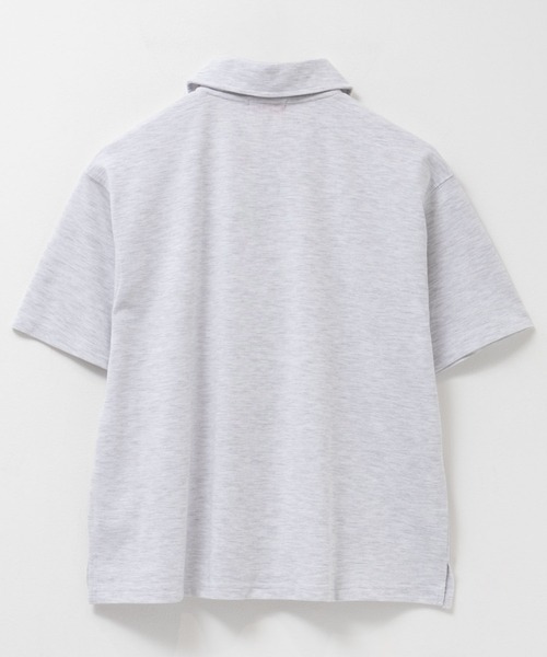 POLO BCS（ポロ ビーシーエス）の「【別注デザイン】POLO BCS ハーフZIPポロシャツ（ポロシャツ・レディース・オートミール/ネイビー/スミクロ・M/L）」の4枚目の写真