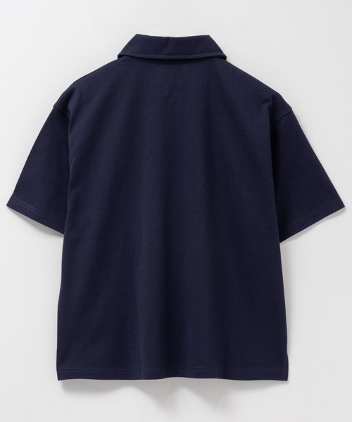 POLO BCS（ポロ ビーシーエス）の「【別注デザイン】POLO BCS ハーフZIPポロシャツ（ポロシャツ・レディース・オートミール/ネイビー/スミクロ・M/L）」の8枚目の写真