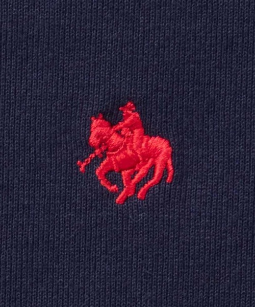 POLO BCS（ポロ ビーシーエス）の「【別注デザイン】POLO BCS ハーフZIPポロシャツ（ポロシャツ・レディース・オートミール/ネイビー/スミクロ・M/L）」の9枚目の写真