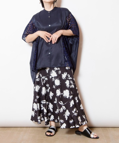 OSMOSIS（オズモーシス）の「プリントセミマーメイドスカート（スカート・レディース・ブラック×ホワイト/ブラック×グリーン・ONE SIZE）」の19枚目の写真