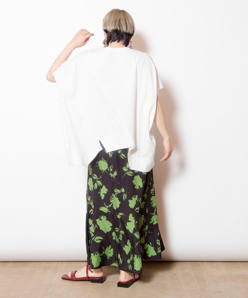 OSMOSIS（オズモーシス）の「プリントセミマーメイドスカート（スカート・レディース・ブラック×ホワイト/ブラック×グリーン・ONE SIZE）」の6枚目の写真