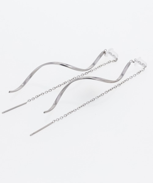 セール】ウェーブ アメリカン ピアス（ピアス（両耳用