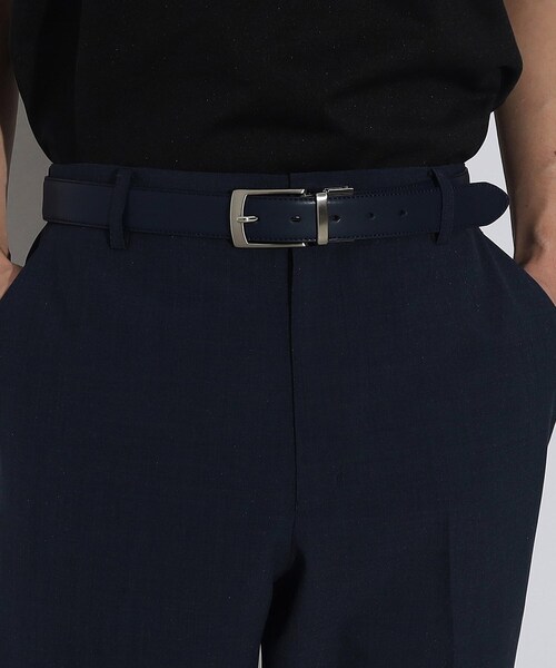 tk.TAKEO KIKUCHI（ティーケータケオキクチ）の「レザーリバーシブルベルト（ベルト・メンズ・ネイビー系/ダークブラウン/ブラック/ダークブラウン系/ブラック系/ネイビー・00）」の19枚目の写真