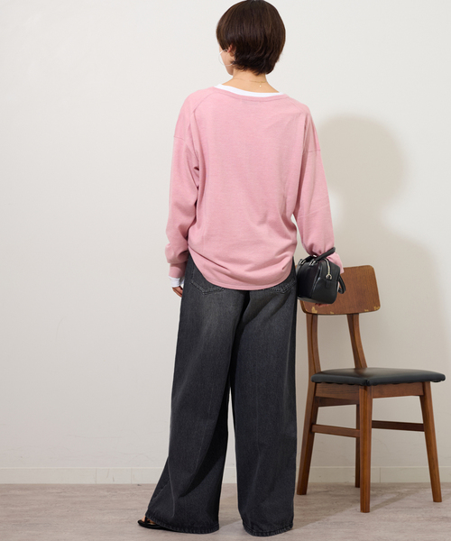 2枚セット］3WAYレイヤードヘンリープルオーバー（ニット/セーター