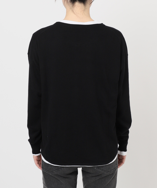 今期新品ジャーナルスタンダード⭐︎2枚セット3WAYレイヤードヘンリープルオーバー 追加2》［2枚セット］3WAYレイヤードヘンリープルオーバー（ニット