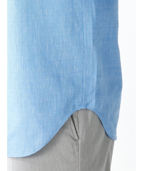 McGREGOR（マックレガー）の「麻混ハケ目シャツ（シャツ/ブラウス・メンズ・ネイビー/グレー系その他/バイオレット/ターコイズブルー・M/L/XL）」の11枚目の写真