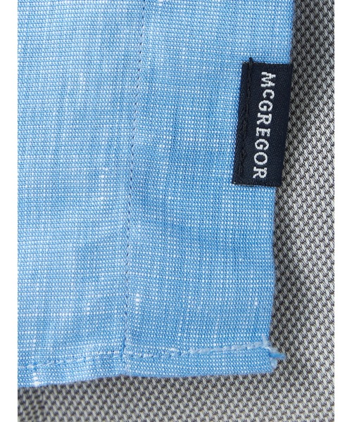 McGREGOR（マックレガー）の「麻混ハケ目シャツ（シャツ/ブラウス・メンズ・ネイビー/グレー系その他/バイオレット/ターコイズブルー・M/L/XL）」の12枚目の写真