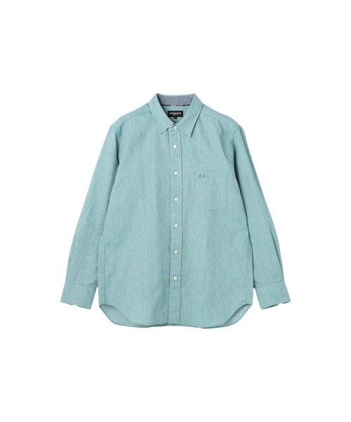 McGREGOR（マックレガー）の「麻混ハケ目シャツ（シャツ/ブラウス・メンズ・ネイビー/グレー系その他/バイオレット/ターコイズブルー・M/L/XL）」の18枚目の写真