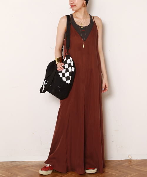 AP STUDIO（エーピーストゥディオ）の「追加フレアワンピース（ワンピース・レディース・ラスタ/チョコ・FREE）」の2枚目の写真