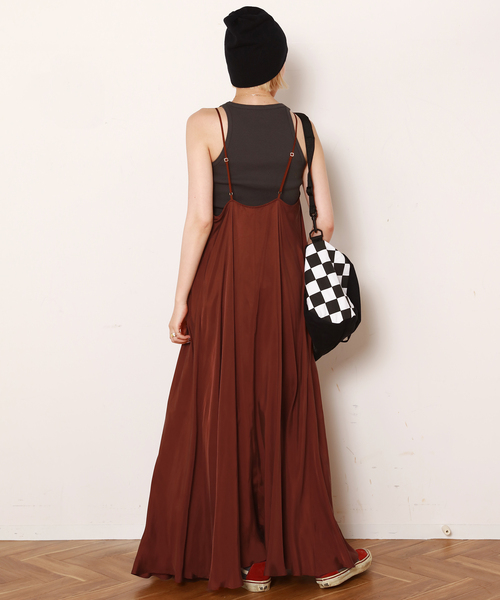 AP STUDIO（エーピーストゥディオ）の「追加フレアワンピース（ワンピース・レディース・ラスタ/チョコ・FREE）」の5枚目の写真