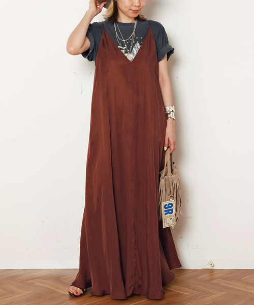 AP STUDIO（エーピーストゥディオ）の「追加フレアワンピース（ワンピース・レディース・ラスタ/チョコ・FREE）」の11枚目の写真