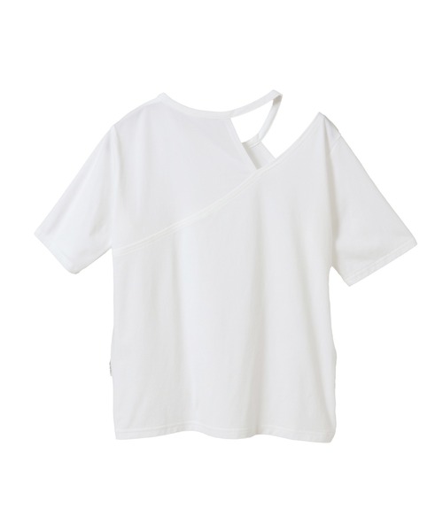 Julier Yoga and Relax(ジュリエヨガアンドリラックス)の「Julier ライトプライムデザイントップス(Tシャツ/カットソー・レディース・ホワイト/ブラック/ブルー・FREE)」の4枚目の写真