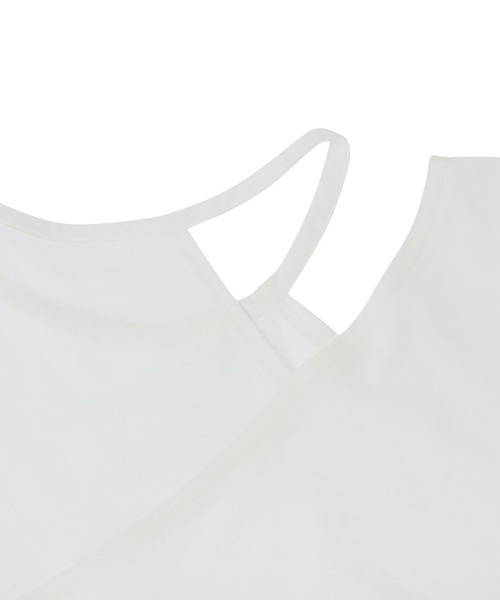 Julier Yoga and Relax(ジュリエヨガアンドリラックス)の「Julier ライトプライムデザイントップス(Tシャツ/カットソー・レディース・ホワイト/ブラック/ブルー・FREE)」の6枚目の写真