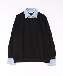 UP START（アップスタート）の「【NOWLE】フェイクツーピース レイヤード プルオーバー スウェット（スウェット）」